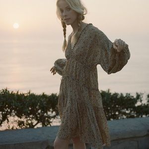 NWT Doen Grasse Dress - Mustard floral size XS